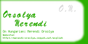 orsolya merendi business card